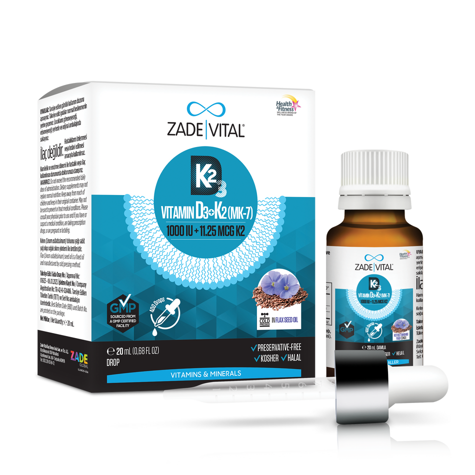 VITAMIN D3 & VITAMIN K2 & FLAXSEED OIL DROP